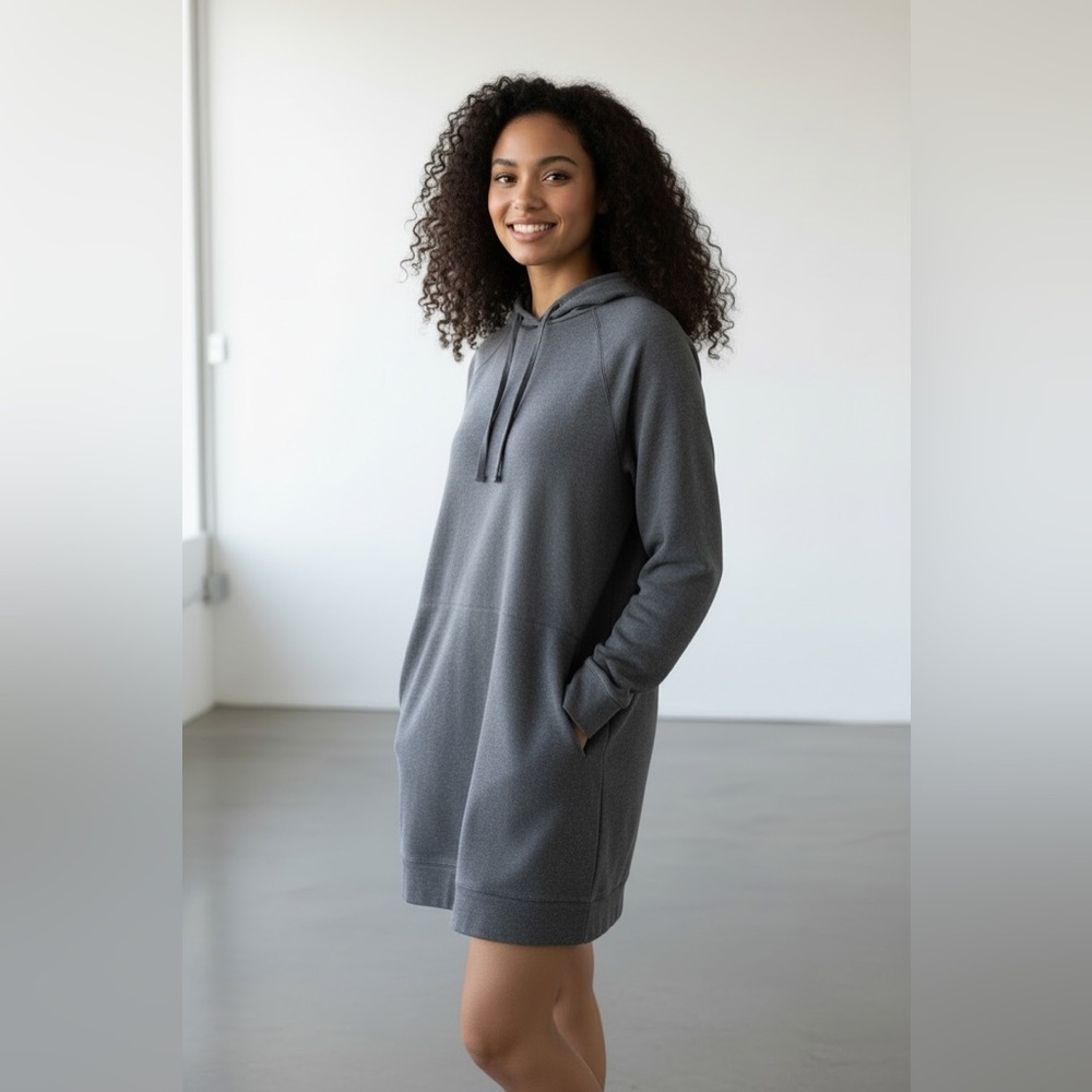 Beaumont Organic Cotton Hooded Sweater Dress Women’s Size L